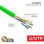 Кабель витая пара U/UTP кат. 5E PVC нг(А)-LSLTx 4х2х0.52мм 24AWG INDOOR SOLID зел. (уп.305м) Rexant 01-0061-R MEET