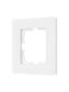 Рамка 1-местн. гориз. VESNA стекло бел. матов. LEZARD 742-5380-146