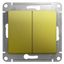 Переключатель проходной 2-кл. СП Glossa 10А IP20 (сх. 6) 10AX механизм фисташк. SE GSL001065 APC