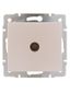 Розетка телевизионная оконечная TV СП Rain 16А IP20 механизм жемчуж./бел. перламутр. LEZARD 703-3088-130