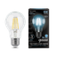 Лампа светодиодная филаментная LED 6 Вт 630 лм 4100К А60 груша нейтральный E27 AC 220В прозрачная колба Black Filament - 102802206 Gauss