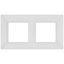 Рамка для розеток и выключателей 2 поста белый матовый пластик ЭРА Elegance 14-5002-01М - Б0065814
