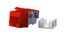 Вставка Keystone Jack RJ45 (8P8C) кат.6 KJ9-8P8C-C6-90-RD красн. Hyperline 432661