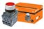 Кнопка MP1-21R(LED) в сборе d22мм/220В 1з+1р красная | SQ0747-0013 TDM
