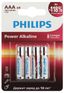 Элемент питания алкалиновый AAA/LR03 1.5В Power (блист. 4шт) Philips Б0062736