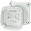 Коробка распределительная ОП 93х93х62мм IP66/67 KF 0200 G свет. сер. HENSEL 62000041