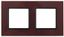 Рамка для розеток и выключателей бордо стекло ЭРА Elegance 14-5102-25 - Б0034497