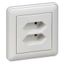 Розетка 2-м СП W59 6А IP20 под пл. вил. сл. кость SchE RS6-253-28 Schneider Electric