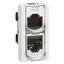 Удвоитель RJ45 FTP интернет/интернет 1мод. Mosaic Leg 076539 Legrand