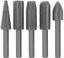 Набор шарошек стальные по металлу (уп.5шт) FIT 36475 РОС