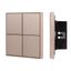 Панель кнопочная KNX-304-23-IN Champagne (BUS Frame) (IP20 металл) INTELLIGENT ARLIGHT 039669