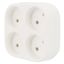 Четверник электрический 6-10 А без заземления белый | 11-1072 REXANT MEET