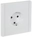 Розетка СП FORTE&PIANO FP213 16А с заземл. защ. шторки безвинт. крепл. бел. IEK FP-R14-16-1-K01