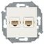 Розетка компьютерная 2-м СП Simon 15 RJ45 кат.5E Systimax механизм сл. кость 1591593-031