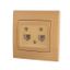 Розетка телефонная 2-м Mira RJ11 ясень LEZARD 701-4747-138