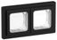 Рамка 2-м СП FLITE Рпро-2-55-ФлЧ IP55 черн. IEK FI-M20-32-55-K02