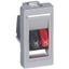 Розетка Mosaic для колонки 1 модуль алюминий - 079250 Legrand