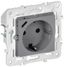Розетка SKANDY 18Вт 16А с заземл. защ. шторки USB C SK-R17Gr сер. IEK SK-R14-16-U14-018-K03
