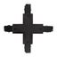 Коннектор черный X-образн. для 3Ф шинопровода 3P PTR CX-BL - 5063310 Jazzway