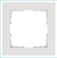 Рамка G-Classic 1-постовая, цвет белый глянцевый - G1001W Jasmart