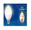 Лампа светодиодная LED-C37-6W/WW/E14/FR/MB PLM11WH форма "свеча" мат. Multibright свет теплый бел. 3000К 100-50-10 упак. картон Uniel UL-00002373