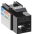 Модуль Keystone Jack кат.6A UTP 110 IDC 90град чёрный | CS1-1C6AU-11-09 ITK IEK