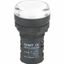 Индикатор ND16-22DS/2C белый, компактный, встр. резистор, IP65 АС/DC24В (R) | 828112 CHINT