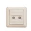 Розетка телефонная 2-м СП W59 RJ11 1А сл. кость SchE RSI-251TT-28 Schneider Electric