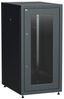 Шкаф сетевой LINEA E 18U 600х800мм стекл. передняя дверь задняя металлическая черн. ITK LE05-18U68-GM IEK