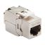 Модуль Keystone 1хRJ45 кат.5E STP T568A/B без инструмента бел. Datarex DR-510320