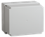Коробка КМ41344 распаячная для открытой проводки 240х195х165мм IP55 (RAL7035 монтажная плата кабельные вводы 5 шт) - UKO10-240-195-165-K52-55 IEK