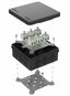 Коробка огнестойкая для о/п двухкомпонентная 60-0303-9005-FR2.5-12 Е15-Е120 100х100х40 IP66 12p, 2.5 мм.кв. черная| | Промрукав Строитель