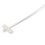 Стяжка нейлоновая неоткрывающаяся безгалогенная 200x2.5мм полиамид 6.6 площадка для маркера (100шт) - 16068 Hyperline