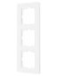 Рамка 3-местн. вертик. VESNA стекло бел. LEZARD 742-5480-153
