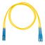 Шнур оптический коммутационный (патч-корд), LC-SC, дуплекс (duplex) OS2, нг(А)-HF, желтый, 1,0 м - DR-220141 Datarex