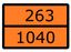Знак для маркировки опасных грузов ''Номер ООН 263/1040'' ГОСТ Р 52290-2004 300х400 мм, пленка самоклеящаяся 19433-88 - an-7-263-1040 EKF