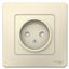 Розетка 1-м СП Blanca 16А IP20 250В без заземл. защ. шторки молоч. SE BLNRS000112 APC