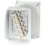 Коробка распределительная ОП 155х210х92мм IP66/67 с клемм. KF 1616 G свет./сер. HENSEL 62000067