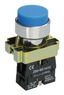 Кнопка управления LAY5-BL61 без подсветки синяя 1з | BBT70-BL-K07 IEK