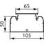 Кабель-канал 105*50 крышка 65 мм DLP белый | 010429 Legrand