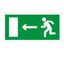 Пиктограмма (Пластина) Выход налево/направо (242х50) в комплекте 2 штуки MIZAR SP | 2502000690 Световые Технологии