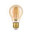 Лампа светодиодная филаментная LED 10 Вт 820 лм 2400К AC185-265В E27 А60 (груша) теплая золотистая колба Black Filament Gauss - 102802010