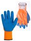 Перчатки плотной вязки акрил с латексным покрытием "Рельеф" оранж. 9 10 кл. 116 г 1 пара | SQ1016-0218 TDM
