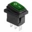 Выключатель клавишный 250V 6А (3с) ON-OFF зеленый с подсветкой Mini ВЛАГОЗАЩИТА | 36-2178 REXANT MEET