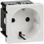Розетка 2мод. 16А 250В 90град. с заземл. без защ. шторок винт. зажимы бел. ИЭК Leg 4521046 Daccord