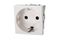 Розетка 2P+E немецкий стандарт 45 мм, белый, | 16V-10-01WT Eurolan