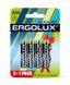 Элемент питания алкалиновый AAA/LR03 1.5В Alkaline BL 3+1(FREE) (уп.4шт) Ergolux 12865