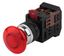 Кнопка управления AEА-22 "Грибок" красный d22мм 1з+1р (10/400/3200) | Б0045632 ЭРА