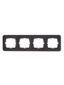 Рамка 4-м ASTI горизонт. черн. бархат LEZARD 7081-4200-149