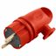 Вилка угловая с/з 250В 16А IP44 серия Одри каучук красный Stekker - RPG16-21-442 FERON 39253